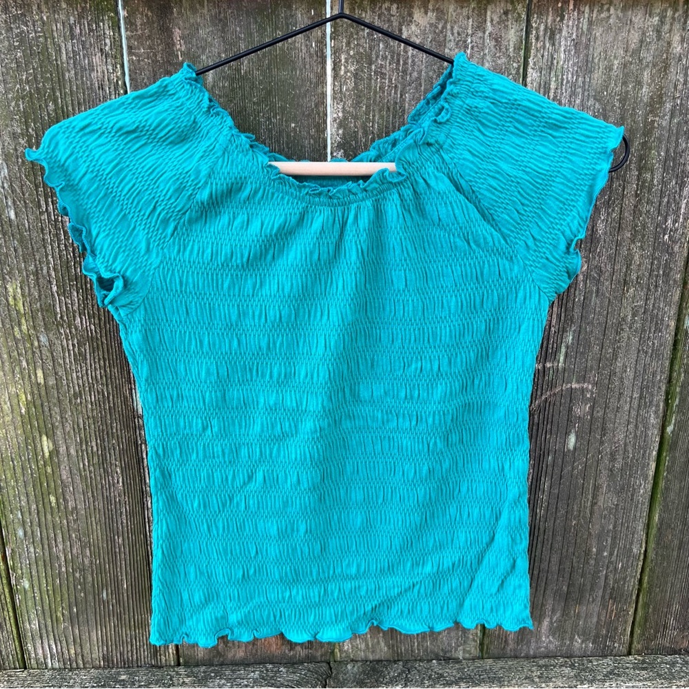 EUC Textured Raglan Sleeve Old Navy Top Teal